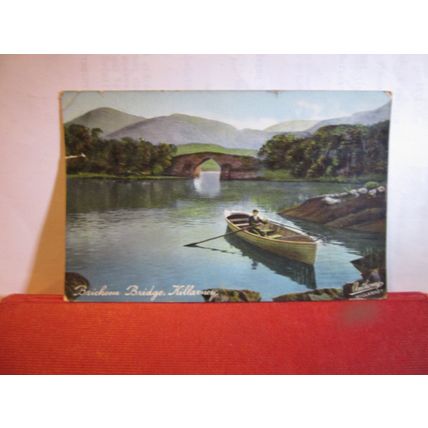 BRICKEEN BRIDGE, KILLARNEY, CO. KERRY, IRELAND used antique postcard 1911 pm =