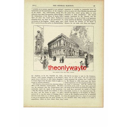 Carlton Club, Pall Mall, London, Book Illustration (Print), c1895
