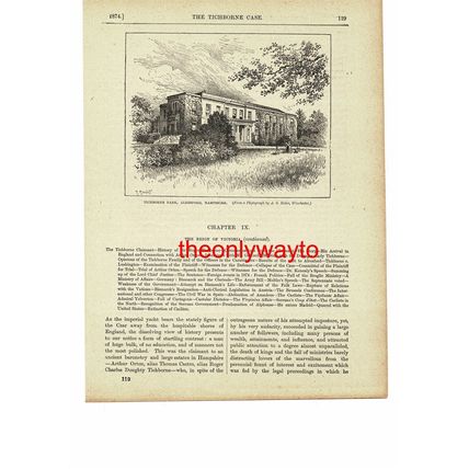 Tichborne Park, Alresford, Hampshire, Book Illustration (Print), c1895