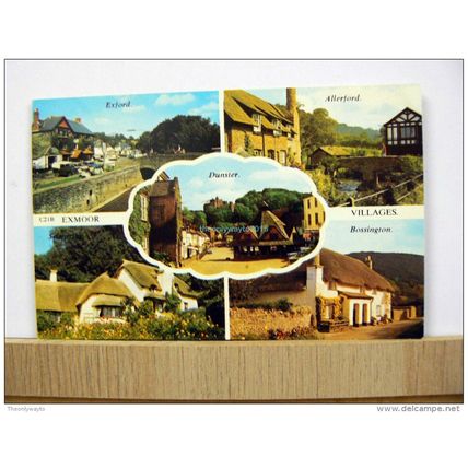 Exmoor Villages, Somerset, England 1982, Postcard