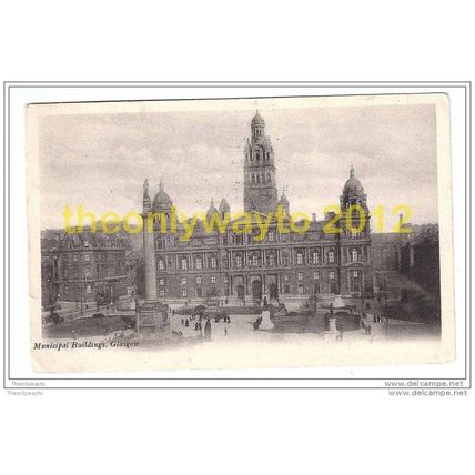 MUNICIPAL BUILDINGS, GLASGOW, SCOTLAND, 1907, Postcard