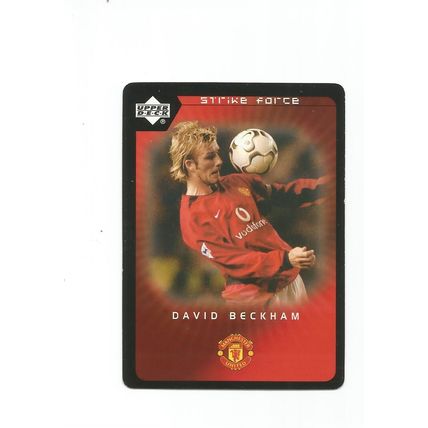 DAVID BECKHAM MANCHESTER UNITED LEGEND 2003 UPPER DECK STRIKE FORCE CARD #1