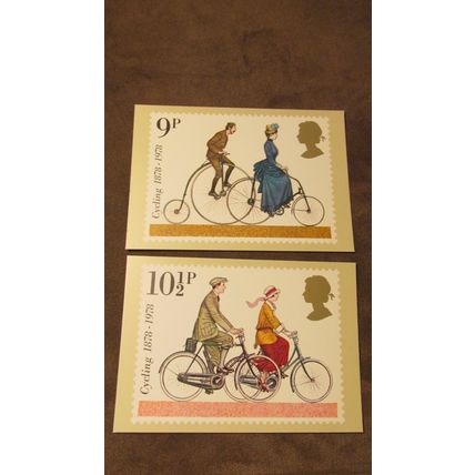 1978 GB PHQ Postcard covers set - Cycling / Bicycles - PHQ31