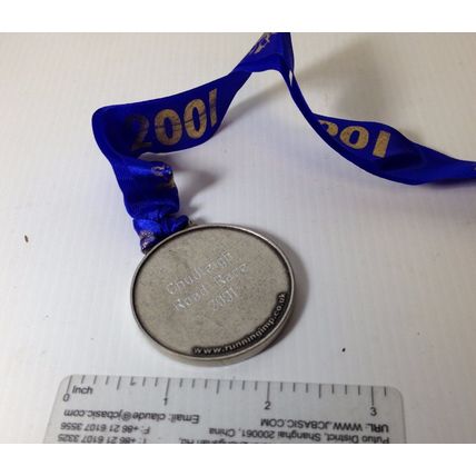 Chudleigh road race 2001 finished run medal ???