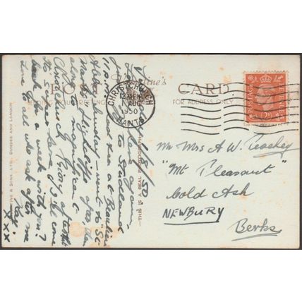 Beckton Bunney, Barton-on-Sea, Hampshire, 1950 - Valentine's RP Postcard