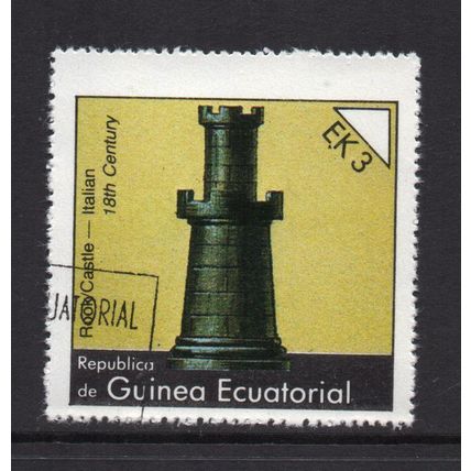 Equatorial Guinea - 1976 - 3Ek Chess Pieces, Used