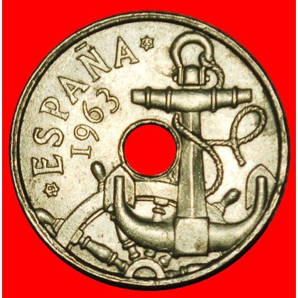 Ⰶ GENERALISSIMO FRANCO (1947-1975): SPAIN★ 50 CENTIMOS 1965★LOW START★NO RESERVE