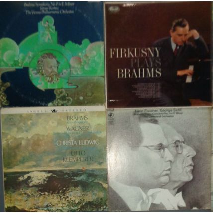 16 Brahms LPs: Bernstein, Milstein, Munch, Szell, Klemperer, Dorati Furtwangler
