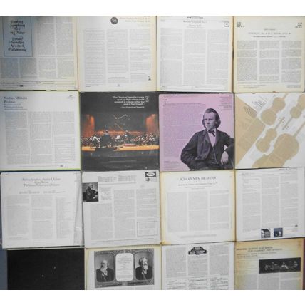 16 Brahms LPs: Bernstein, Milstein, Munch, Szell, Klemperer, Dorati Furtwangler