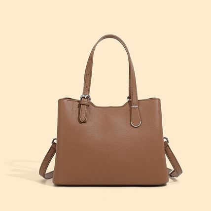 Genuine Leather Women Shoulder Crossbody Bag Brown