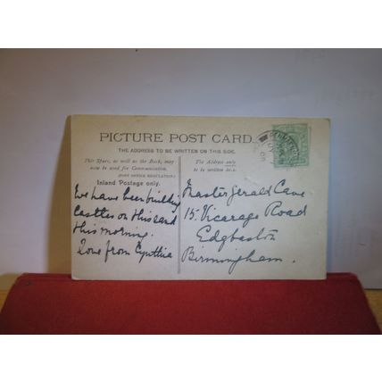 PENMAENMAWR, CAERNARFONSHIRE used antique postcard 1908 pm =