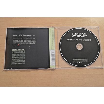 Duncan James & Keedie ‎– I Believe My Heart CDS (2004) VGC.