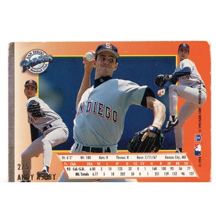 Andy Ashby 1994 Ultra #275 San Diego Padres (519)