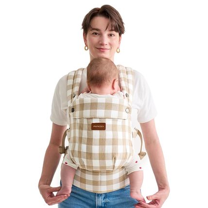 Momcozy Baby Carrier with Natural Cotton Linen, Built to Last, Ergonomic Design,