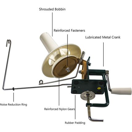 Stanwood Needlecraft Large Metal Yarn/Fiber/Wool/String Ball Winder - 10 Oz
