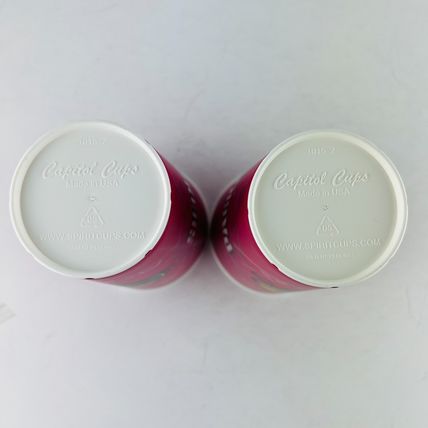 Green Bay Packers 3D Hologram Stadium Cups PINK Capitol Cups Hard Plastic Set 2