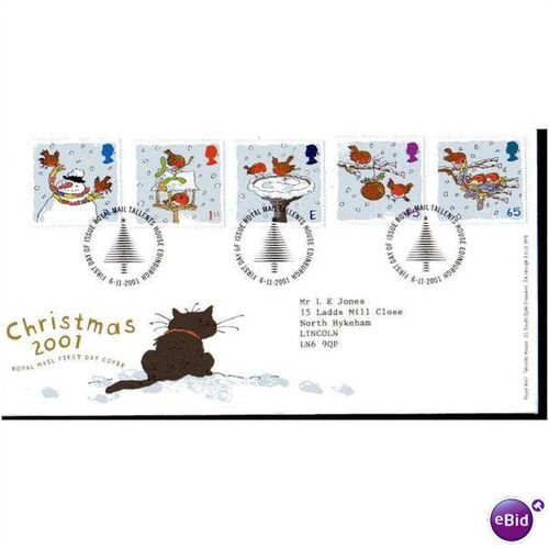 2001 'CHRISTMAS' F.D.C (BUREAU F.D.I) (EBID578)