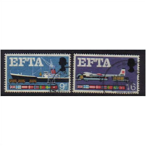 1967 GB EFTA SET F/U SG 715-716