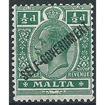 Malta 1922 SG106 1/2d Green Self Government Mounted Mint ... .