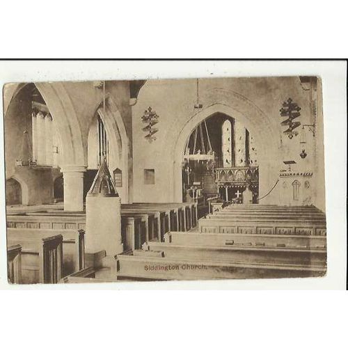 Gloucestershire SIDDINGTON Church Interior Postcard by Dennis Moss