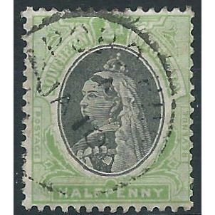 Southern Nigeria 1901 SG1 1/2d Black & Pale Green Fine Used....