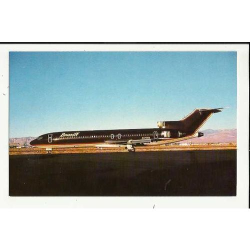 Aviation BRANIFF BOEING 727-227 Postcard by Mary Jayne (MJ355)