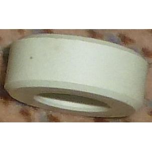 Matt white ceramic Insulator 24.3 dia 11.7 hole 9.6mm long RF or antenna