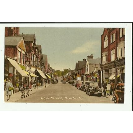 Surrey CAMBERLEY High Street Postcard (Frith CBY.28)