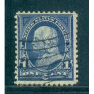 Used 264 1c Benjamin Franklin Just Clears M02790