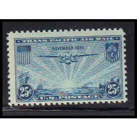 C20 25c China Clipper Just Clears MNH O6581