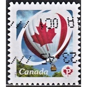 CANADA, 2011 'P' Flag on Hot Air Balloon, SG 2729 (Scott #2420), used