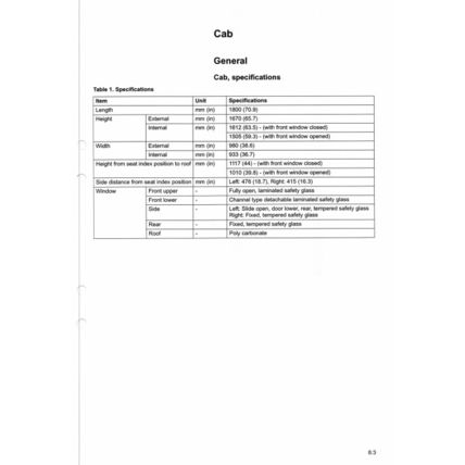 Volvo EC290B Excavator Cab And Interior Service Manual 2002 PDF