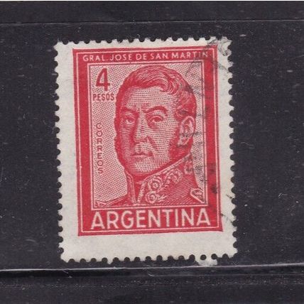 Argentina Josef de San Martin 4p fine Used VGC