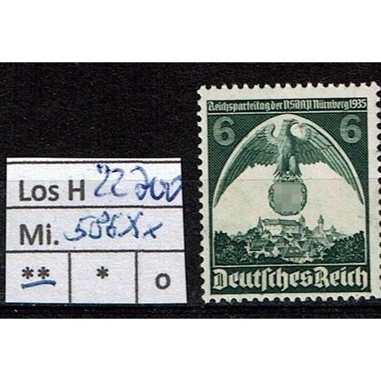 Los H22700: Deutsches Reich Mi. 586 Xx **