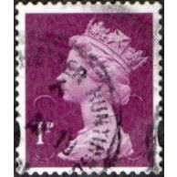 2017 Machin Security 1p Value. With M17L in Overprint. Fine Used Off Piece