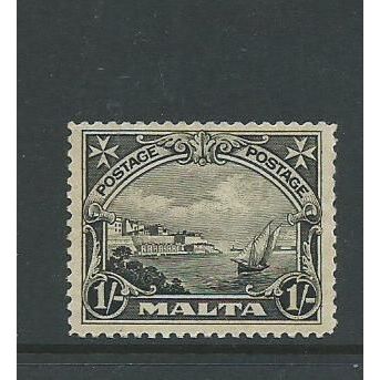 malta stamps 1926 sg165 sg 165 very yellow gum hm
