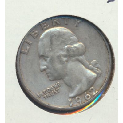 1962-D Silver (90%) Washington Quarter, Circulated, Ungraded