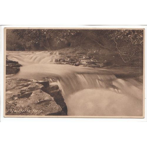Stainforth Force Waterfall Settle North Yorkshire Postcard
