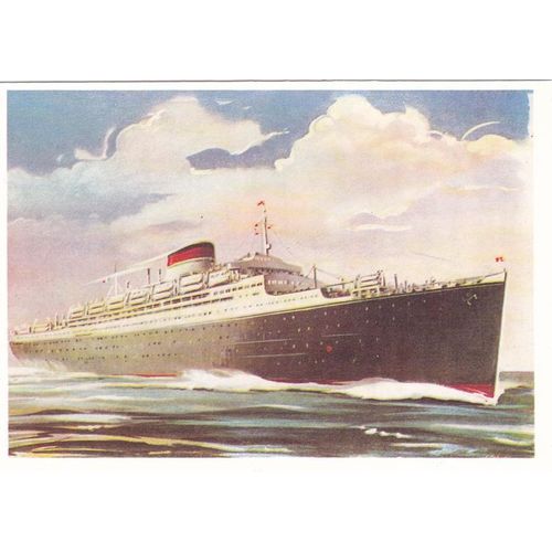 Artist Drawn Vulcania Ocean Liner Shipping Postcard (S12054)