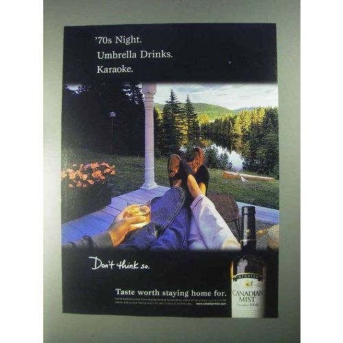 1998 Canadian Mist Whisky Ad - '70s Night Karaoke
