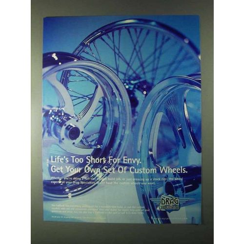 2000 Drag Specialties Motorcycle Parts Ad - Wheels