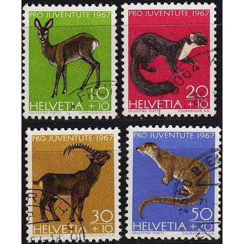 SCHWEIZ SWITZERLAND [1967] MiNr 0866-69 ( O/used ) Pro Juventute