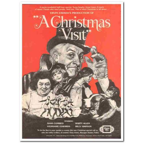 SHOW BIZ INC 1973 Ervin Zavada A Christmas Visit media TV vintage ad