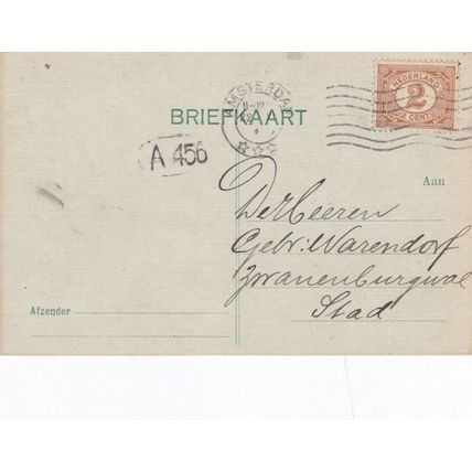 Netherlands 1916 Amsterdam Postal card written Amsterdam cancel VGC