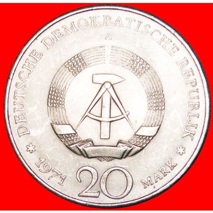 THAELMANN (1886-1944):GERMANY★20 MARK 1971 UNC MINT LUSTER★LOW START★NO RESERVE!
