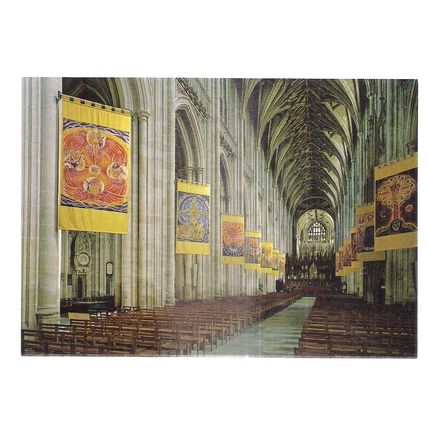 THE BANNERS, WINCHESTER CATHEDRAL, unused postcard, =