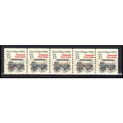 2258 13c Police Wagon Very Fine MNH Dry Gum PNC 1/5 X3092