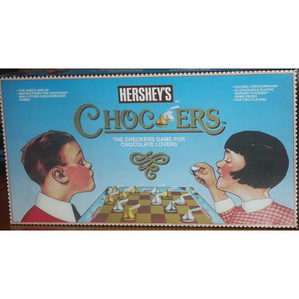 1991 Hershey's Chockers Checkers Board Game - Complete