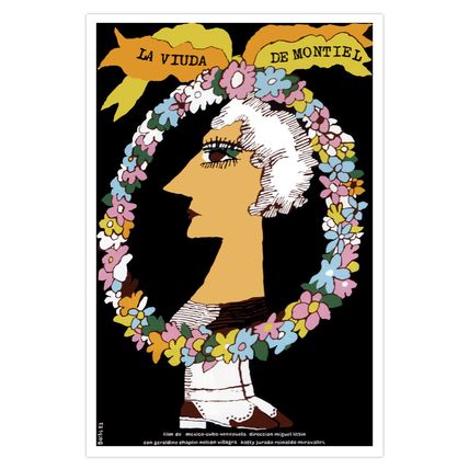 Spanish film Graphic Design movie Poster.MONTIEL.Venezuela.Room Home wall art