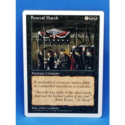 1997 Magic The Gathering 5th Edition #164 Funeral March C :K: